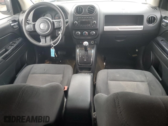 2016 Jeep Compass Sport with VIN 1C4NJDBB6GD557524, listed as a Copart auction lot 44436375 with 166,281 mi miles and Salvage Title. Bid and sale history available at carsss.com. Image 8.