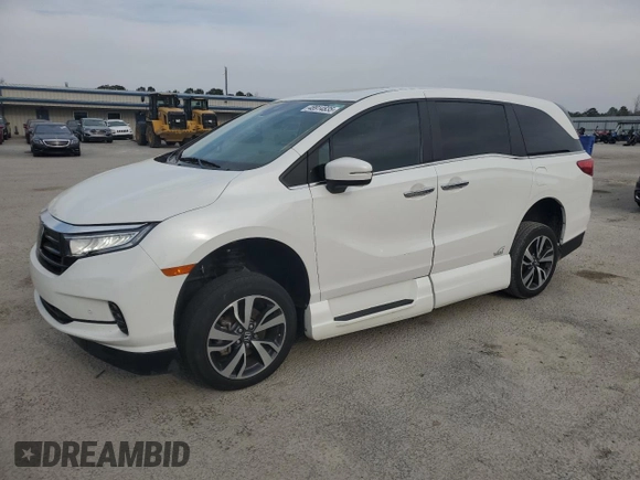 2021 Honda Odyssey Touring z VIN 5FNRL6H83MB041063, wystawiony jako Copart lot #48914835 z przebiegiem 23 556 mil mil oraz Szkoda całkowita • Salvage title. Historia ofert i sprzedaży dostępna na DreamBid. Obrazek 1.