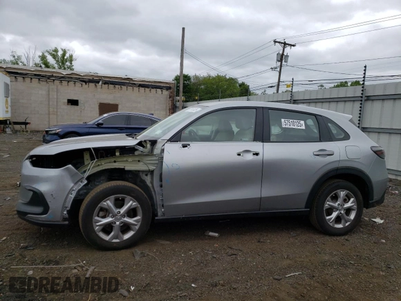 2024 Honda HR-V LX with VIN 3CZRZ2H39RM717587, listed as a Copart auction lot 57510125 with 16,033 mi miles and Salvage title. Bid and sale history available at DreamBid. Image 1.