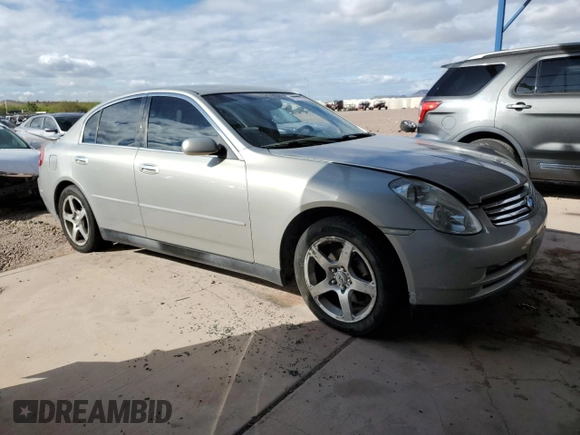 2004 Infiniti G35 w/Leather with VIN JNKCV51E54M109962, listed as a Copart auction lot 48748955 with 122,180 mi miles and Salvage Title. Bid and sale history available at DreamBid. Image 4.