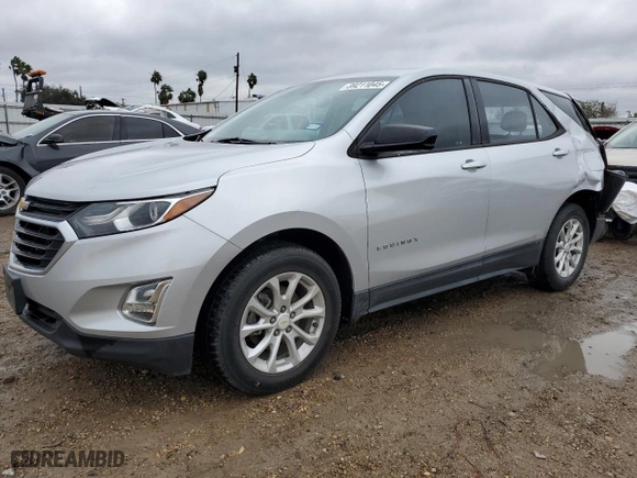 2019 Chevrolet Equinox LS with VIN 2GNAXHEVXK6124913, listed as a Copart auction lot 89211045 with 53,807 mi miles and Salvage Title. Bid and sale history available at carsss.com. Image 1.