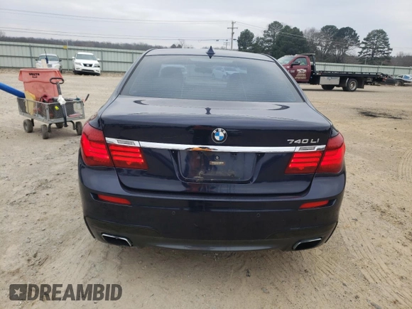 2013 BMW 7 Series 740Li with VIN WBAYE4C52DD136774, listed as a Copart auction lot 44769695 with 199,964 mi miles and Clean title. Bid and sale history available at DreamBid. Image 6.