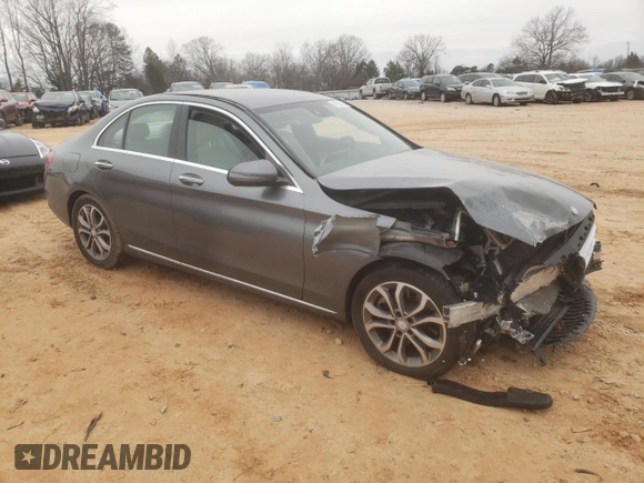 2017 Mercedes-Benz C C 300 with VIN 55SWF4JB8HU200216, listed as a Copart auction lot 41921635 with 55,132 mi miles and Salvage Title. Bid and sale history available at carsss.com. Image 4.