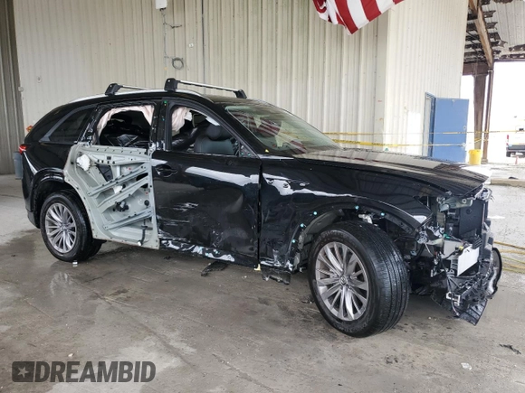 2024 Mazda CX-90 Preferred with VIN JM3KKBHDXR1186344, listed as a Copart auction lot 74245794 with 1,640 mi miles and Salvage title. Bid and sale history available at DreamBid. Image 4.