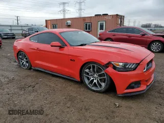 2015 Ford Mustang GT with VIN 1FA6P8CF4F5362273, listed as a Copart auction lot 47681355 with 88,927 mi miles and Salvage Title. Bid and sale history available at carsss.com. Image 4.