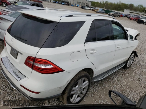 2014 Mercedes-Benz M 350 with VIN 4JGDA5JB4EA407764, listed as a Copart auction lot 51336725 with Not provided miles and Salvage title. Bid and sale history available at DreamBid. Image 3.