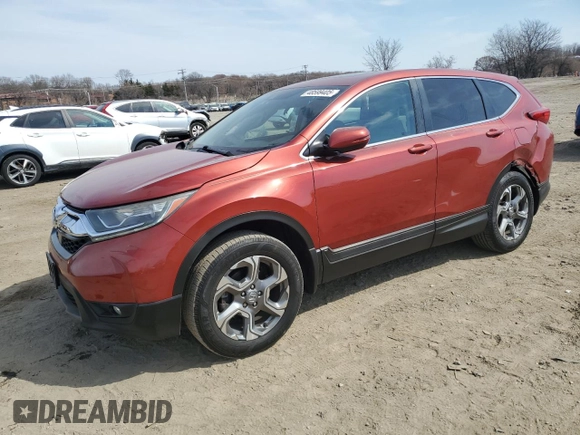 2018 Honda CR-V EX with VIN 2HKRW2H56JH640591, listed as a Copart auction lot 48599405 with 78,561 mi miles and Salvage Title. Bid and sale history available at DreamBid. Image 1.
