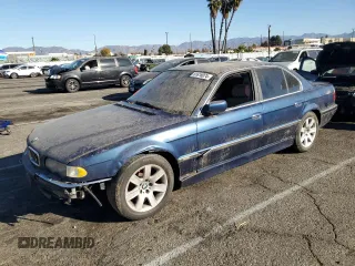 2001 BMW 7 Series 740iA with VIN WBAGG83441DN88645, listed as a Copart auction lot 81618074 with 0 mi miles and Clean Title. Bid and sale history available at carsss.com. Image 1.
