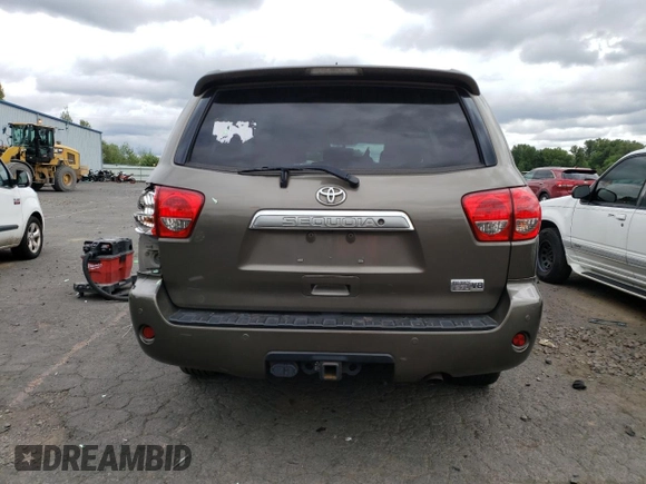 2014 Toyota Sequoia Limited with VIN 5TDJY5G15ES098519, listed as a Copart auction lot 60854144 with 0 mi miles and Salvage Title. Bid and sale history available at carsss.com. Image 6.