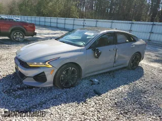2021 Kia K5 GT-Line with VIN 5XXG64J29MG042577, listed as a Copart auction lot 45054845 with 97,056 mi miles and Salvage Title. Bid and sale history available at carsss.com. Image 1.