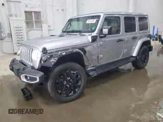 2021 Jeep Wrangler Unlimited Sahara z VIN 1C4JJXP65MW682462, wystawiony jako Copart lot #58673385 z przebiegiem 38 714 mil mil oraz Szkoda całkowita • Salvage title. Historia ofert i sprzedaży dostępna na DreamBid. Obrazek 1.