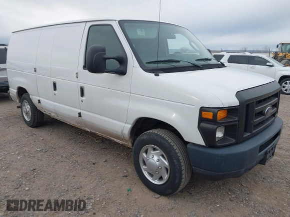 2009 Ford Econoline Cargo Commercial with VIN 1FTNE14W09DA91501, listed as a IAAI auction lot 41473298 with 99,129 mi miles and . Bid and sale history available at DreamBid. Image 1.