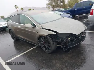 2016 Tesla Model X P90D with VIN 5YJXCBE41GF001246, listed as a IAAI auction lot 38679161 with 108,086 mi miles. Bid and sale history available at carsss.com. Image 1.