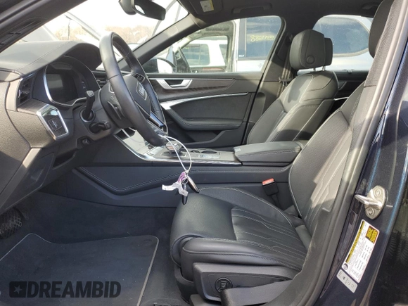2022 Audi A6 Prestige with VIN WAUM2BF25NN046558, listed as a Copart auction lot 88061885 with 0 mi miles and Salvage Title. Bid and sale history available at carsss.com. Image 7.