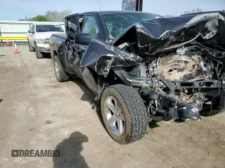 2018 Ram 1500 Express with VIN 1C6RR7FG3JS215878, listed as a Copart auction lot 52197945 with 0 mi miles and Salvage Title. Bid and sale history available at carsss.com. Image 10.