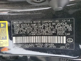 2015 Lexus ES 300h Hybrid with VIN JTHBW1GG0F2089600, listed as a Copart auction lot 49109673 with 130,158 mi miles. Bid and sale history available at carsss.com. Image 13.