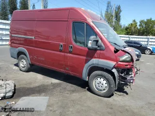 2015 Ram ProMaster Cargo Van with VIN 3C6TRVCG1FE509465, listed as a Copart auction lot 50229115 with 0 mi miles and Salvage Title. Bid and sale history available at carsss.com. Image 4.