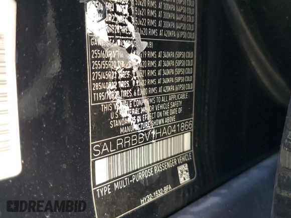 2017 Land Rover Discovery HSE with VIN SALRRBBV1HA041866, listed as a Copart auction lot 73813374 with 66,204 mi miles and Clean Title. Bid and sale history available at carsss.com. Image 14.