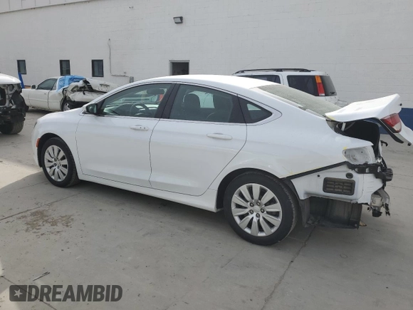 2016 Chrysler 200 LX with VIN 1C3CCCFB3GN185760, listed as a Copart auction lot 47196615 with 89,766 mi miles and Salvage Title. Bid and sale history available at carsss.com. Image 2.