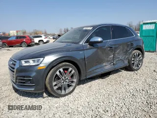 2018 Audi SQ5 Prestige with VIN WA1C4AFY2J2154374, listed as a Copart auction lot 48384115 with 0 mi miles and Salvage Title. Bid and sale history available at carsss.com. Image 1.