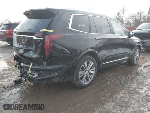 2025 Cadillac XT6 FWD Premium Luxury with VIN 1GYKPCRS6SZ104902, listed as a IAAI auction lot 41565224 with 4,735 mi miles and . Bid and sale history available at DreamBid. Image 4.