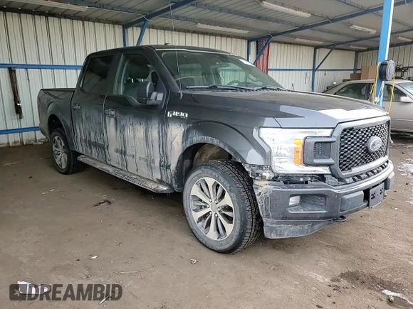 2019 Ford F-150 XL with VIN 1FTEW1E49KKF02664, listed as a Copart auction lot 46167605 with 101,759 mi miles and Salvage title. Bid and sale history available at DreamBid. Image 11.