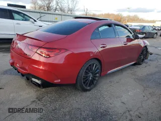 2022 Mercedes-Benz CLA 35 AMG with VIN W1K5J5BB4NN305922, listed as a Copart auction lot 87733195 with 27,247 mi miles and Salvage Title. Bid and sale history available at DreamBid. Image 3.