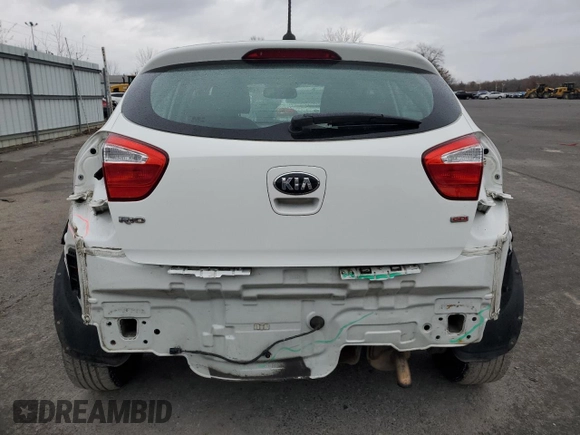2014 Kia Rio LX with VIN KNADM5A37E6354286, listed as a Copart auction lot 79502914 with 113,826 mi miles and Salvage Title. Bid and sale history available at carsss.com. Image 6.