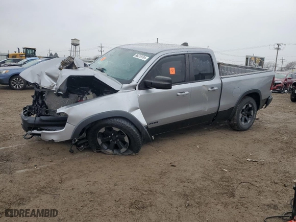 2019 Ram 1500 Rebel with VIN 1C6SRFET6KN841340, listed as a Copart auction lot 86519134 with 74,013 mi miles and Salvage Title. Bid and sale history available at carsss.com. Image 1.