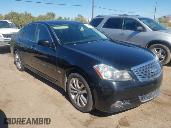 2008 Infiniti M with VIN JNKAY01FX8M654488, listed as a IAAI auction lot 41671285 with 172,415 mi miles. Bid and sale history available at carsss.com. Image 1.