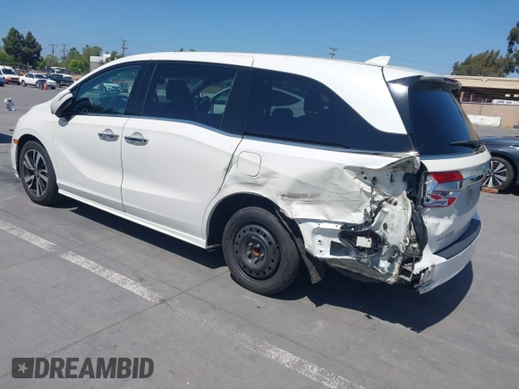2018 Honda Odyssey Elite with VIN 5FNRL6H92JB005420, listed as a IAAI auction lot 42193696 with 78,623 mi miles and . Bid and sale history available at DreamBid. Image 3.