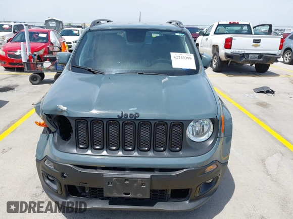 2018 Jeep Renegade Latitude с VIN ZACCJABB7JPJ00331, выставлен на аукционе IAAI как лот 42243399 с пробегом 66 830 миль миль и . История ставок и продаж доступна на DreamBid. Изображение 6.