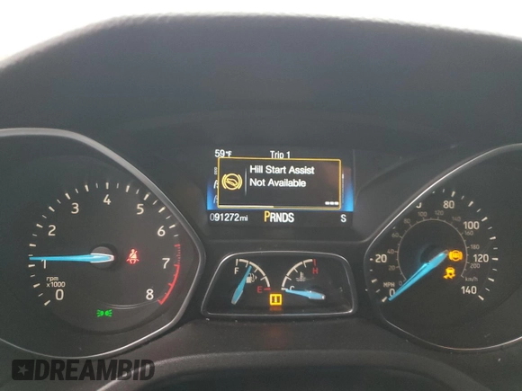 2018 Ford Focus SE with VIN 1FADP3FE5JL230334, listed as a Copart auction lot 50656965 with 91,272 mi miles and Salvage Title. Bid and sale history available at carsss.com. Image 9.