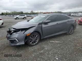 2019 Honda Civic EX z VIN 19XFC1F33KE202821, wystawiony jako Copart lot #51033935 z przebiegiem 63 595 mil mil oraz Szkoda całkowita • Salvage title. Historia ofert i sprzedaży dostępna na DreamBid. Obrazek 1.