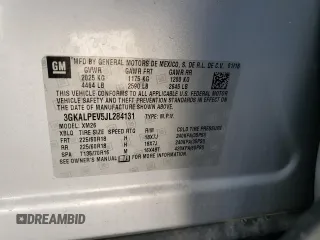 2018 GMC Terrain SLT with VIN 3GKALPEV5JL284131, listed as a Copart auction lot 53250595 with 91,230 mi miles and Salvage Title. Bid and sale history available at DreamBid. Image 13.