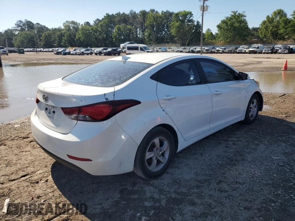 2015 Hyundai Elantra SE z VIN 5NPDH4AE3FH614533, wystawiony jako Copart lot #56153145 z przebiegiem 185 667 mil mil oraz Szkody całkowita. Historia ofert i sprzedaży dostępna na DreamBid. Obrazek 3.