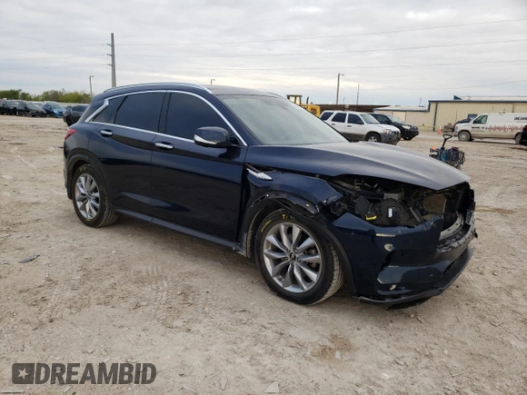 2019 Infiniti QX50 LUXE with VIN 3PCAJ5M13KF131378, listed as a Copart auction lot 45098693 with 47,933 mi miles. Bid and sale history available at carsss.com. Image 4.