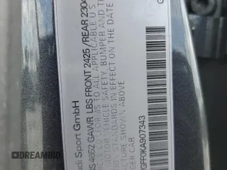 2019 Audi RS 3 z VIN WUABWGFF0KA907343, wystawiony jako Copart lot #49181564 z przebiegiem 57 074 mil mil oraz . Historia ofert i sprzedaży dostępna na DreamBid. Obrazek 12.