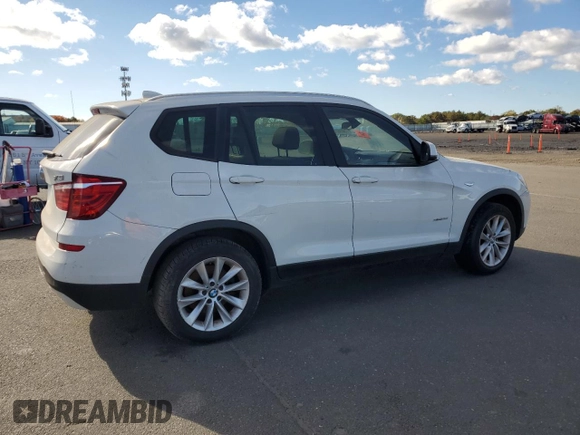 2017 BMW X3 xDrive28i z VIN 5UXWX9C3XH0T25135, wystawiony jako Copart lot #75816064 z przebiegiem Nie podano mil oraz Szkoda całkowita • Salvage title. Historia ofert i sprzedaży dostępna na DreamBid. Obrazek 3.