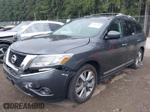 2013 Nissan Pathfinder SV with VIN 5N1AR2MM8DC611266, listed as a IAAI auction lot 42497311 with 120,191 mi miles and . Bid and sale history available at DreamBid. Image 2.