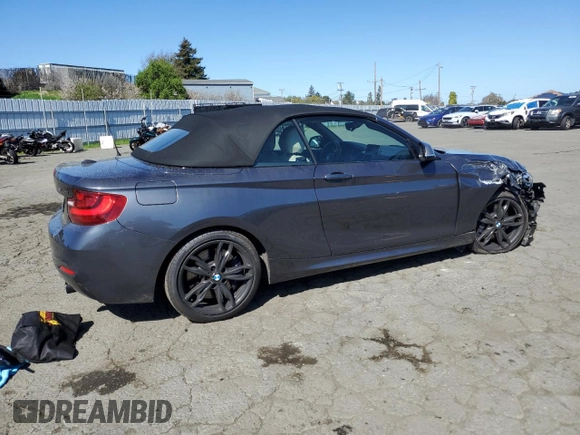 2016 BMW 2 Series M235i with VIN WBA1M1C58GV394704, listed as a Copart auction lot 46926065 with 69,352 mi miles and Salvage Title. Bid and sale history available at carsss.com. Image 3.