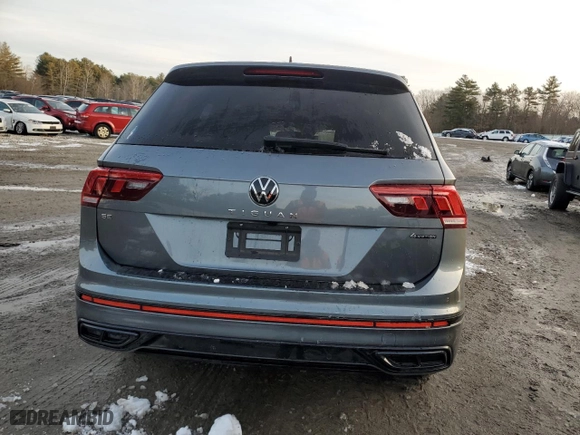 2023 Volkswagen Tiguan SE R-Line Black with VIN 3VV8B7AX8PM070954, listed as a Copart auction lot 86703764 with 29,020 mi miles and Salvage Title. Bid and sale history available at carsss.com. Image 6.