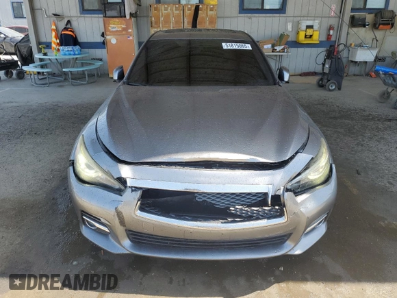 2015 Infiniti Q50 Premium with VIN JN1BV7AP4FM352677, listed as a Copart auction lot 51815065 with 115,849 mi miles and Salvage Title. Bid and sale history available at carsss.com. Image 5.