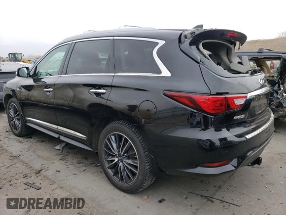 2016 Infiniti QX60 with VIN 5N1AL0MM3GC503924, listed as a Copart auction lot 44985065 with 109,328 mi miles and Salvage Title. Bid and sale history available at DreamBid. Image 2.