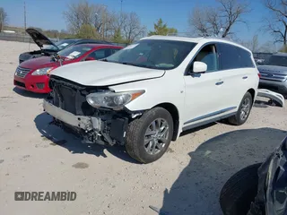 2015 Infiniti QX60 with VIN 5N1AL0MM6FC554039, listed as a IAAI auction lot 42055591 with 148,364 mi miles. Bid and sale history available at carsss.com. Image 18.