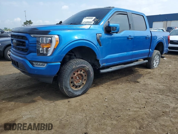 2021 Ford F-150 XL with VIN 1FTFW1E58MKE48631, listed as a Copart auction lot 61409595 with 36,388 mi miles and Salvage title. Bid and sale history available at DreamBid. Image 1.