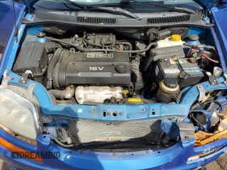 2006 Chevrolet Aveo LS with VIN KL1TD56696B575499, listed as a Copart auction lot 54780455 with 125,167 mi miles and Salvage title. Bid and sale history available at DreamBid. Image 11.