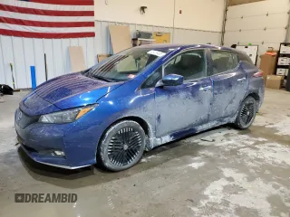2023 Nissan LEAF SV Plus with VIN 1N4CZ1CV1PC556011, listed as a Copart auction lot 43419485 with 15,173 mi miles and Salvage Title. Bid and sale history available at DreamBid. Image 1.