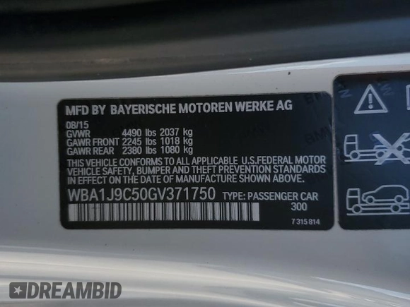 2016 BMW 2 Series M235i xDrive with VIN WBA1J9C50GV371750, listed as a Copart auction lot 74323344 with 92,512 mi miles and Clean Title. Bid and sale history available at carsss.com. Image 12.