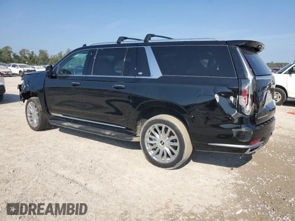 2023 Cadillac Escalade z VIN 1GYS3KKL3PR106736, wystawiony jako Copart lot #77648144 z przebiegiem 47 491 mil mil oraz Nie do naprawy • Non repairable. Historia ofert i sprzedaży dostępna na DreamBid. Obrazek 2.